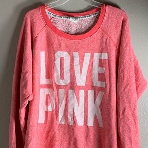 PINK VICTORIA SECRET PINK SALMON PULLOVER
